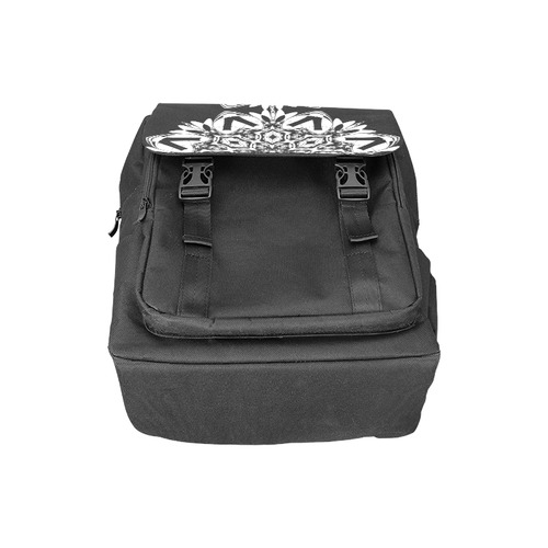 Half black and white Mandala Casual Shoulders Backpack (Model 1623)