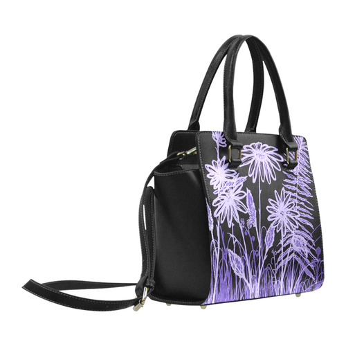 Midnight Daisy Classic Shoulder Handbag (Model 1653)