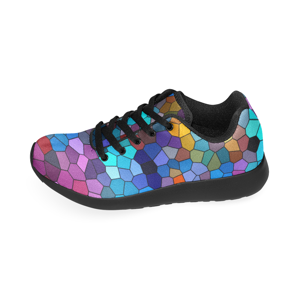 Colorful Mosaic Women’s Running Shoes (Model 020)