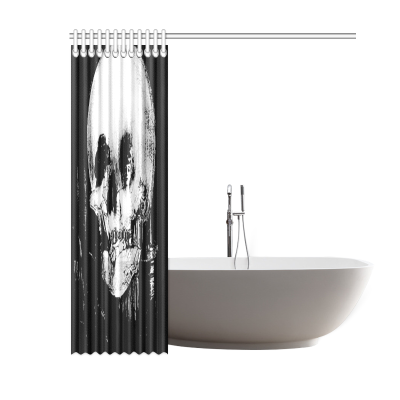 All Is Vanity Halloween Life, Death, and Existence Shower Curtain 60"x72"