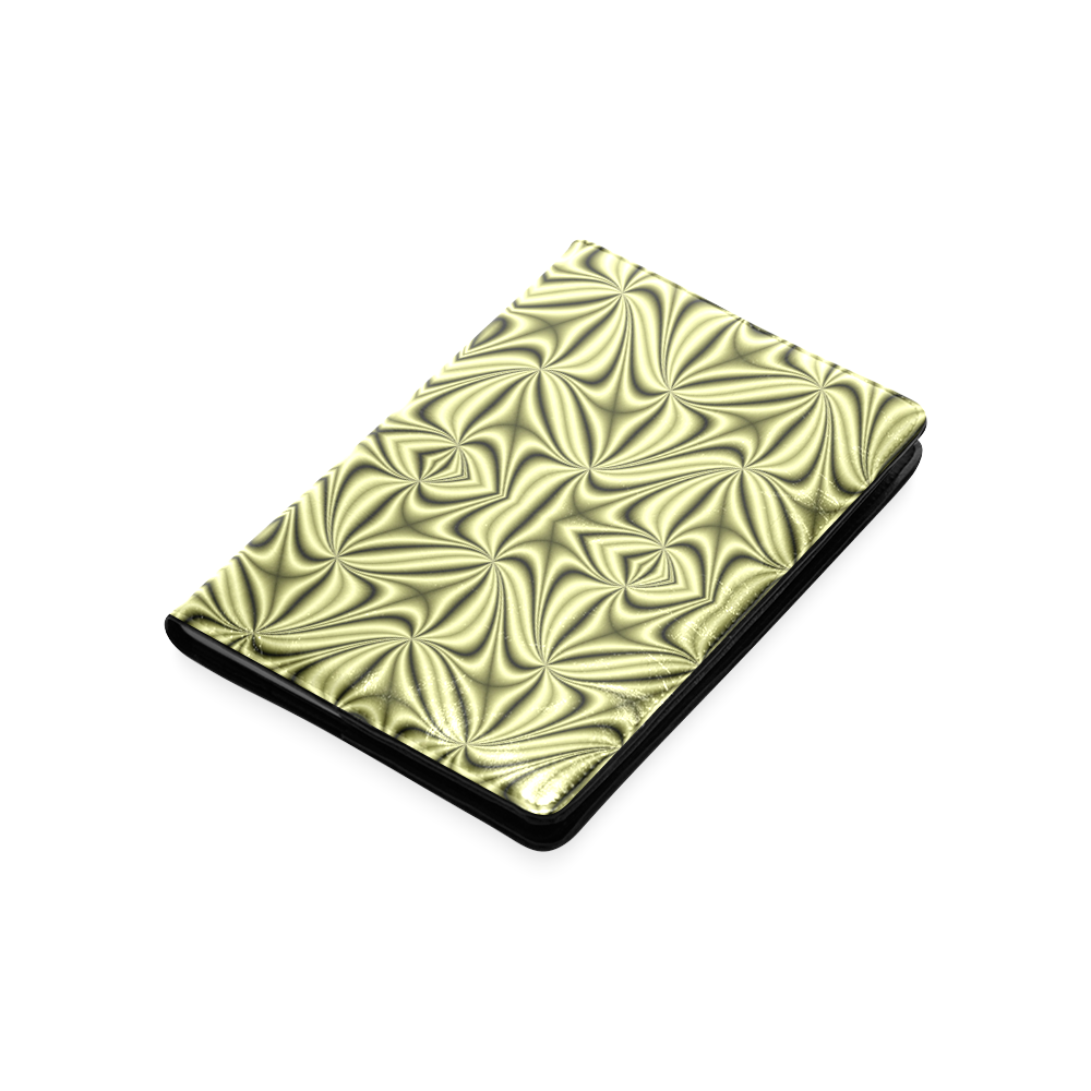 Golden Hologram Fractal Abstract Custom NoteBook A5