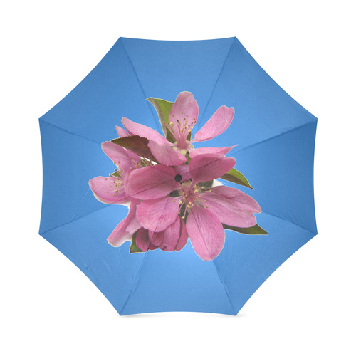 Beautiful Pink Spring Tree Blossoms Foldable Umbrella (Model U01)