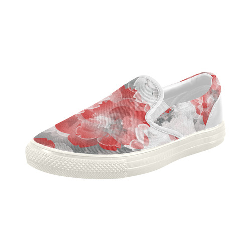 Flower Power Blossom Women's Slip-on Canvas Shoes (Model 019)