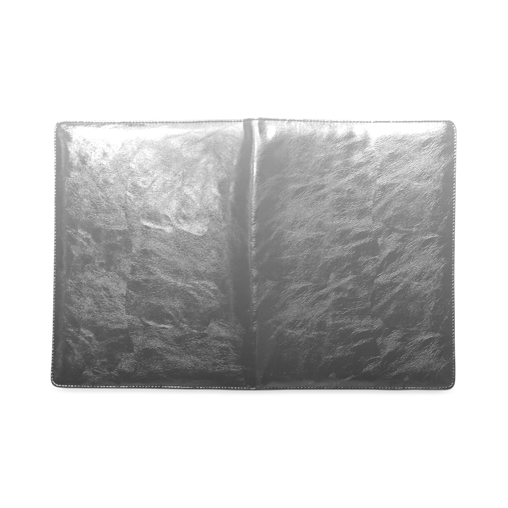 Black Silver and White Ombre Custom NoteBook B5