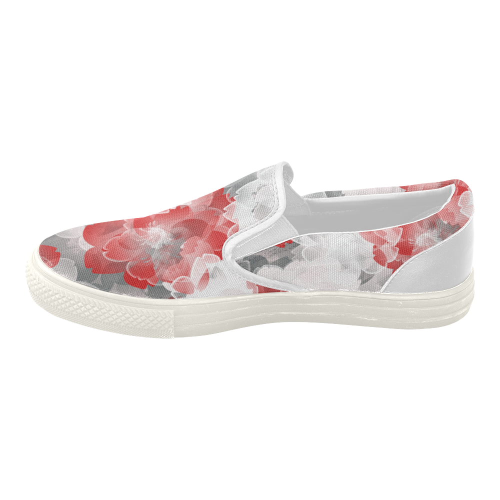 Flower Power Blossom Women's Slip-on Canvas Shoes (Model 019)