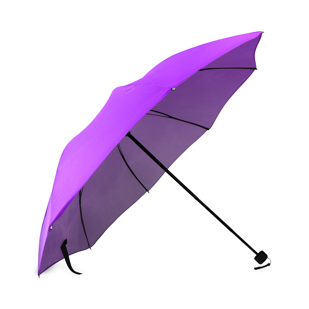 Violet and Purple Ombre Foldable Umbrella (Model U01)