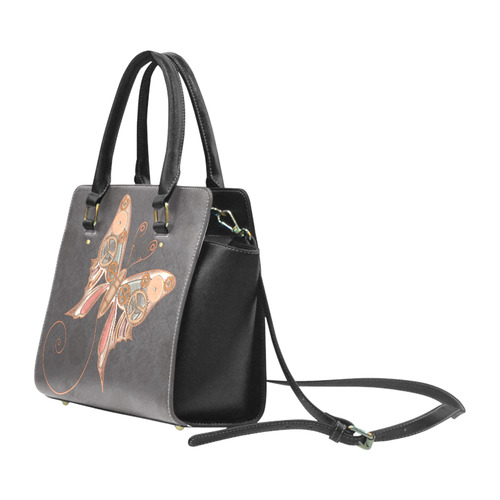 Steampunk Mechanical Butterfly by ArtformDesigns Classic Shoulder Handbag (Model 1653)