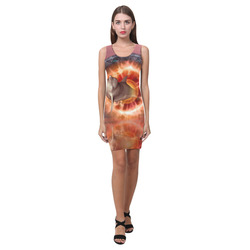 Dolphin jumping by a gate Medea Vest Dress (Model D06)