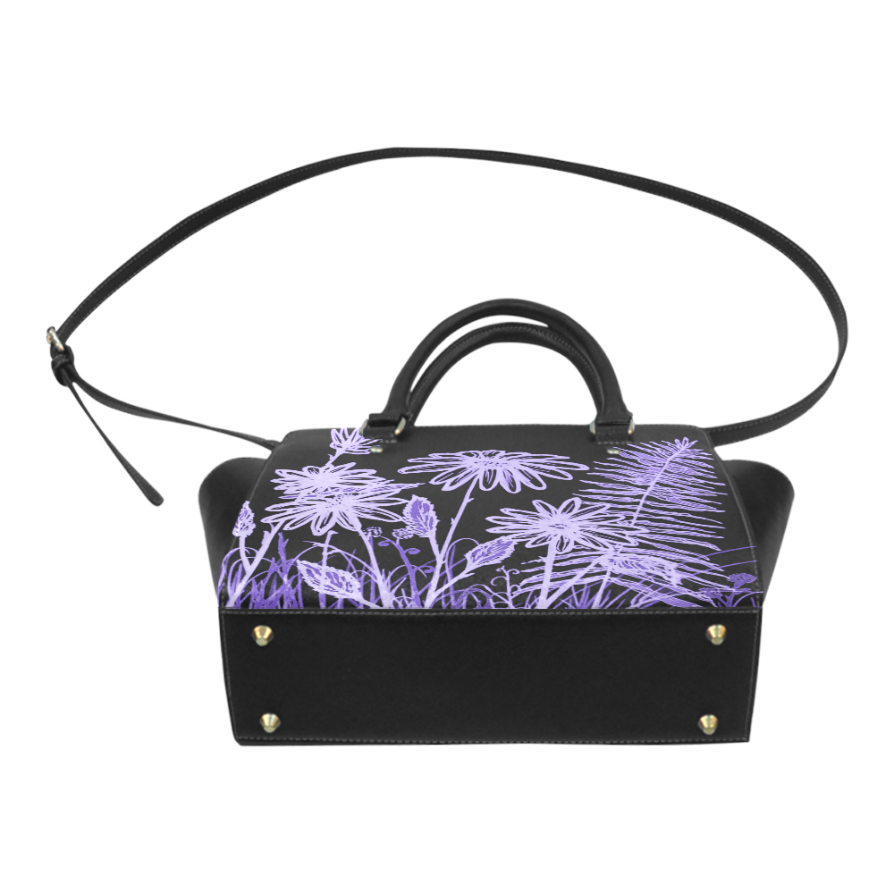 Midnight Daisy Classic Shoulder Handbag (Model 1653)