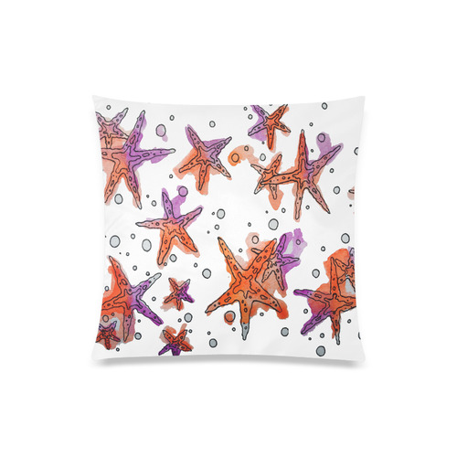 starfish Custom Zippered Pillow Case 20"x20"(One Side)