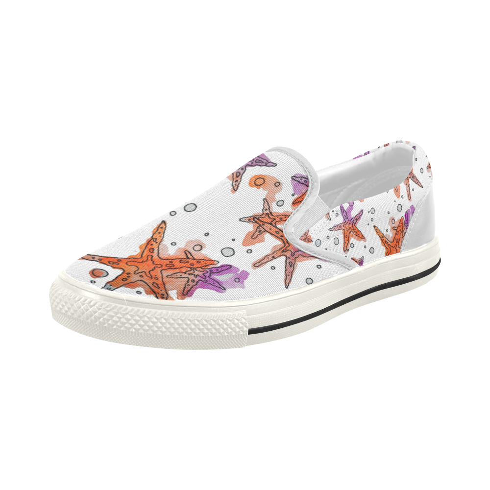 starfish Women's Slip-on Canvas Shoes (Model 019)
