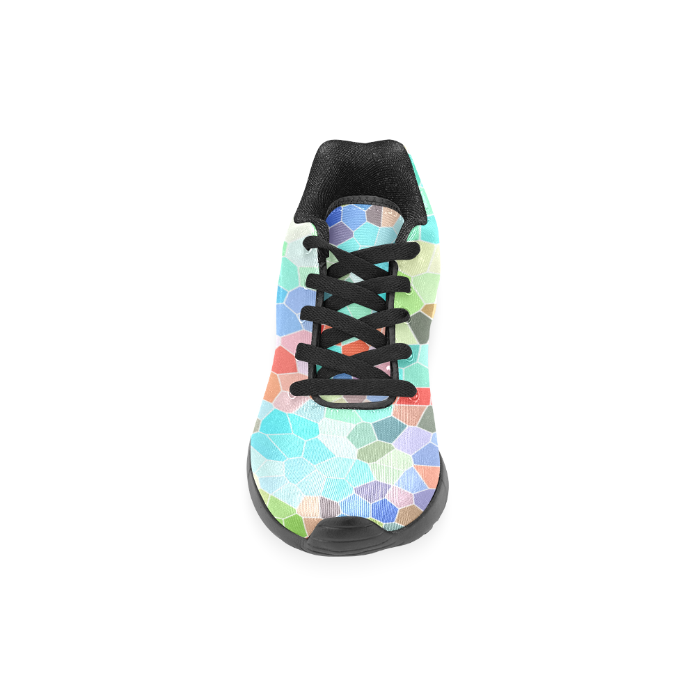 Colorful Mosaic Women’s Running Shoes (Model 020)