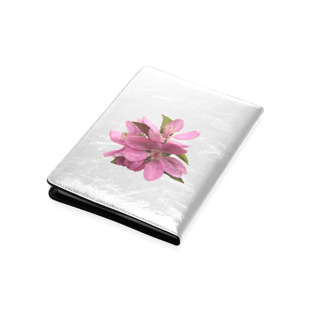 Beautiful Pink Spring Tree Blossoms Custom NoteBook A5