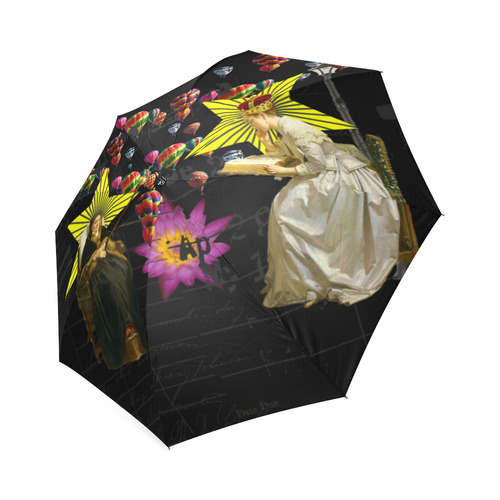 READING THE ANCIENT BOOK II Foldable Umbrella (Model U01)