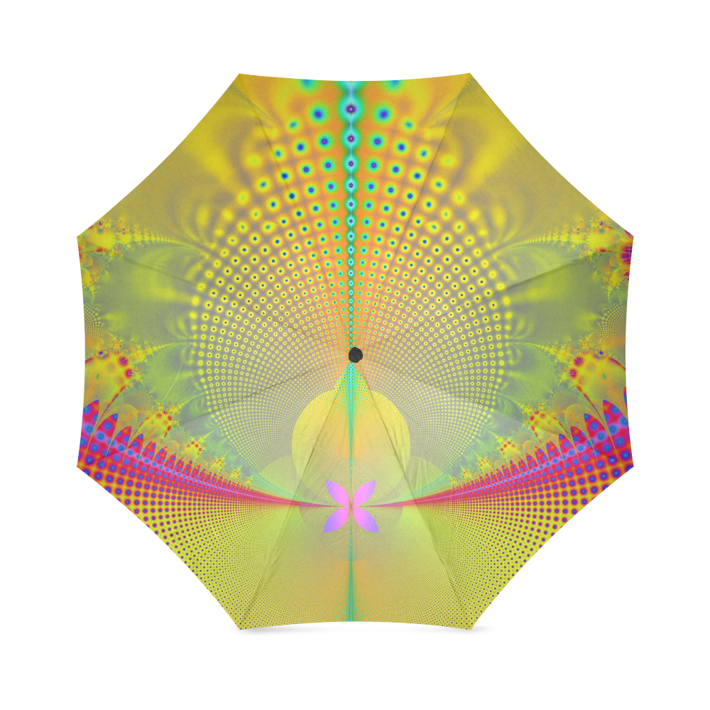 Butterfly in the Sunlight Fractal Abstract Foldable Umbrella (Model U01)