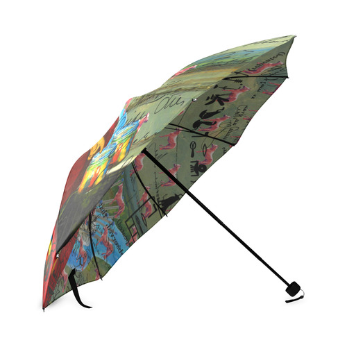 I FOUND THEM IN THERE II Foldable Umbrella (Model U01)