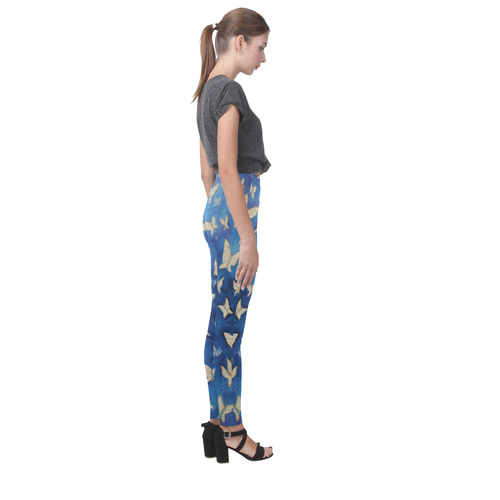 Butterfly Blues Cassandra Women's Leggings (Model L01)