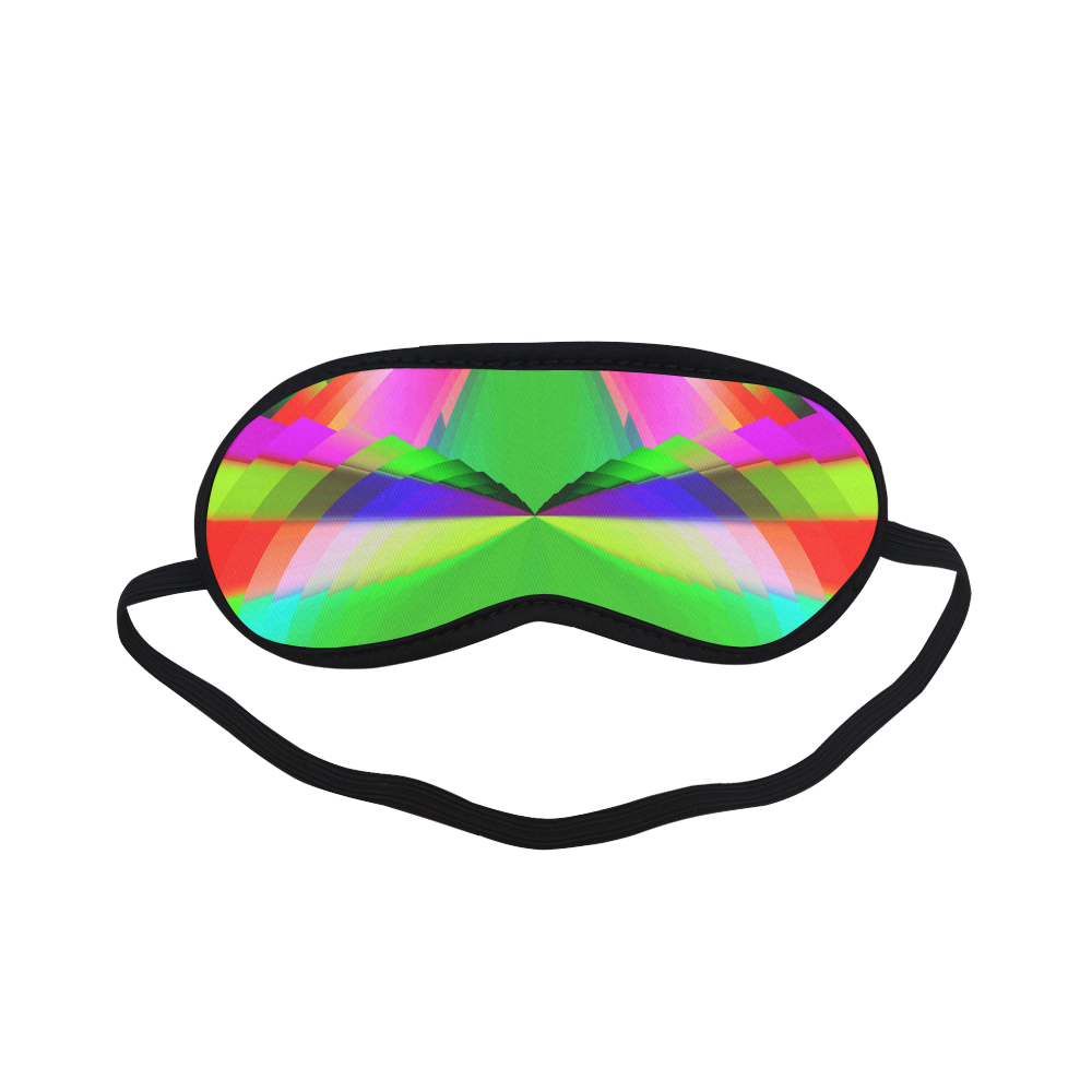 Multicolor Shimmering Fractal Design Sleeping Mask