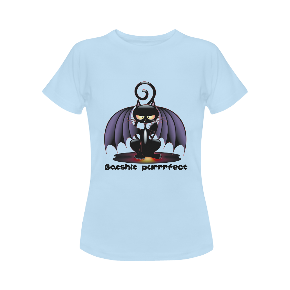 Bat-Cat Women's Classic T-Shirt (Model T17）