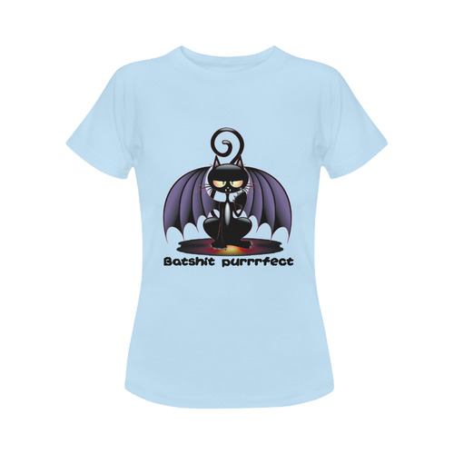 Bat-Cat Women's Classic T-Shirt (Model T17）