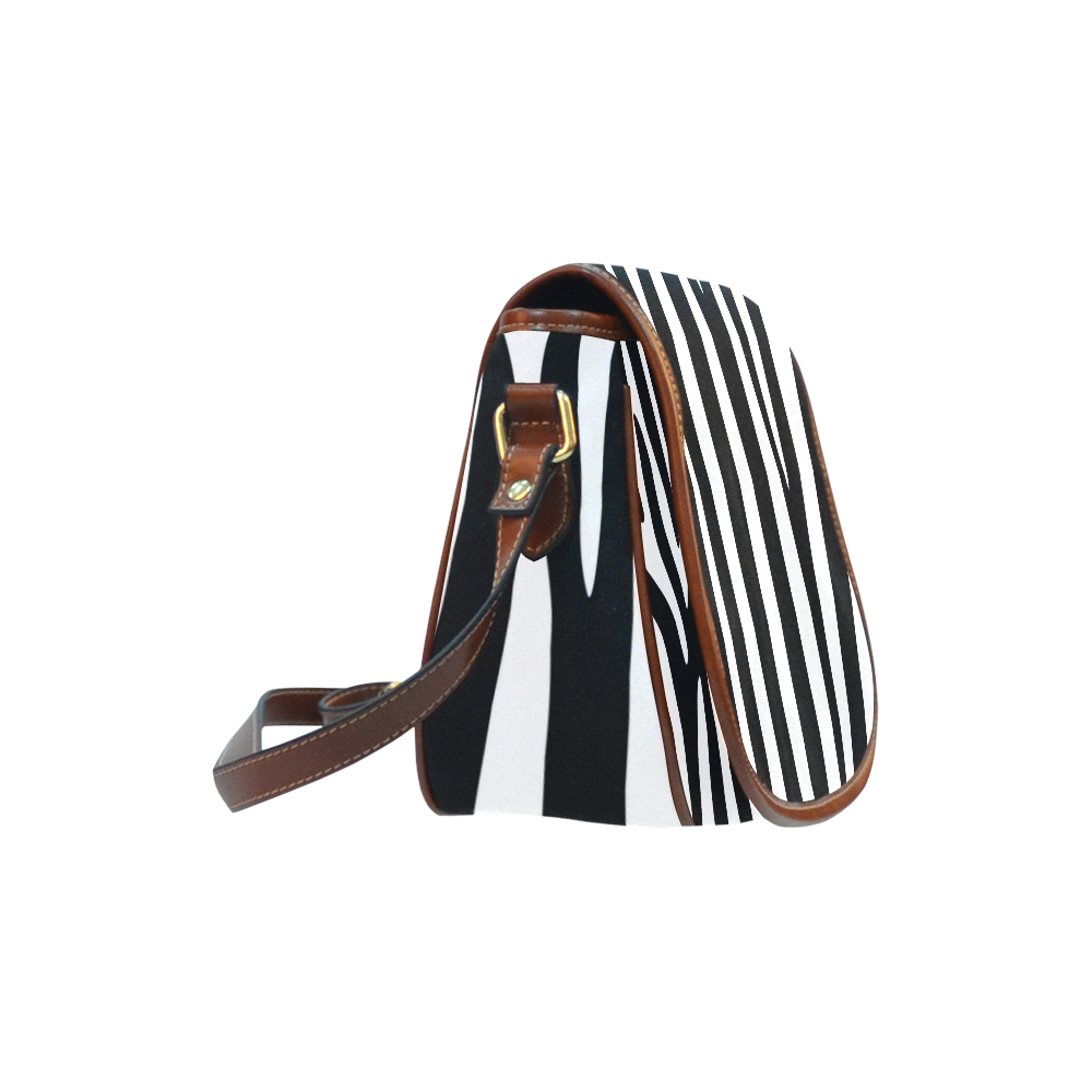 Zebra Saddle Bag/Small (Model 1649) Full Customization