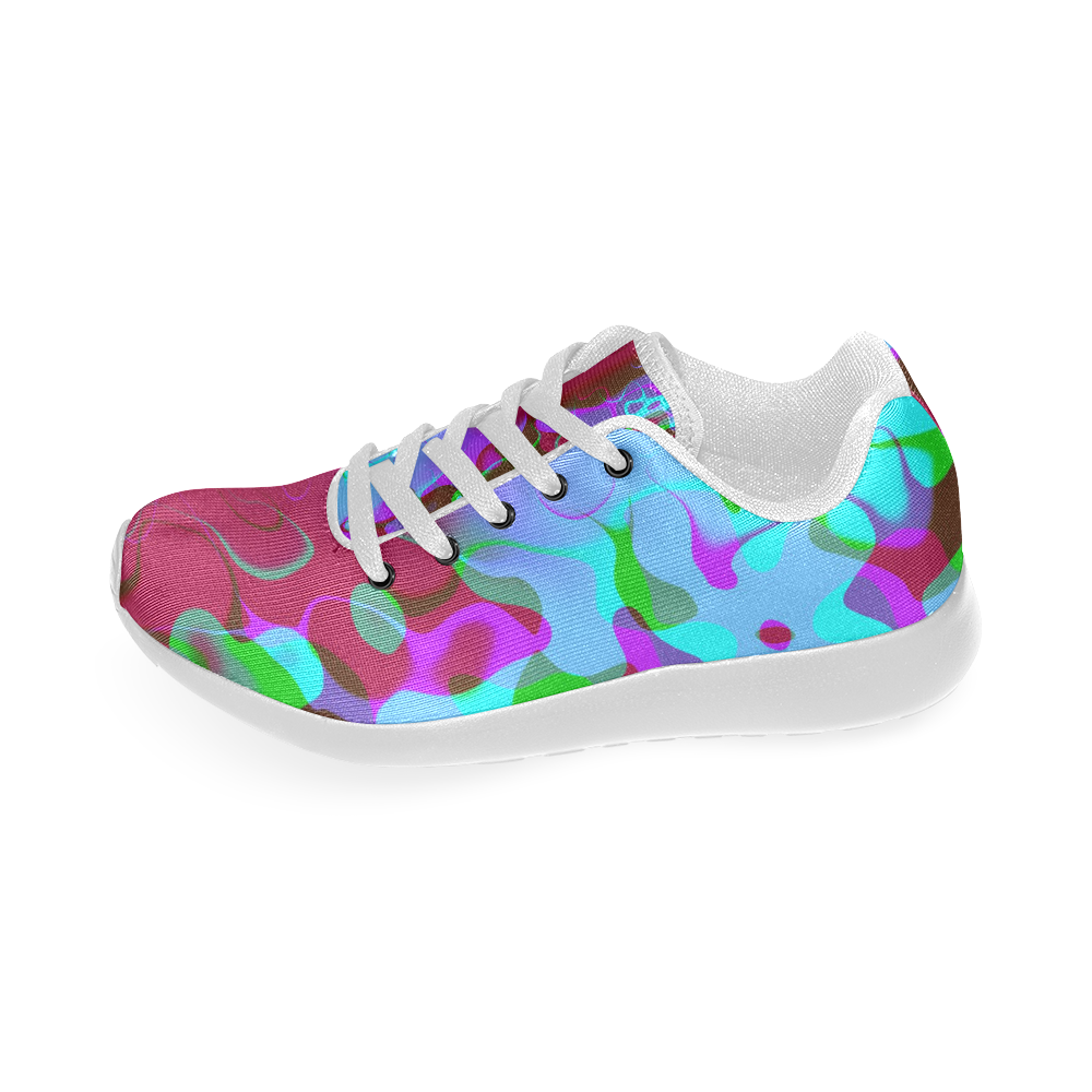 Retro Abstract Colorsplash Women’s Running Shoes (Model 020)