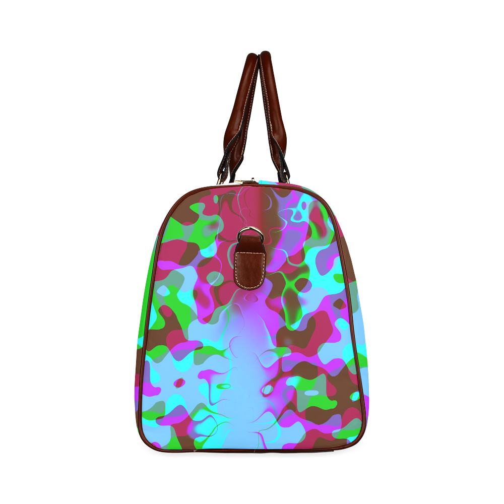 Retro Abstract Colorsplash Waterproof Travel Bag/Large (Model 1639)