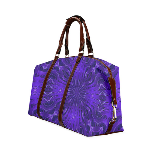Crowns in Deep Purple Classic Travel Bag (Model 1643)