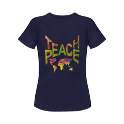 Teach Peace Women's Classic T-Shirt (Model T17）