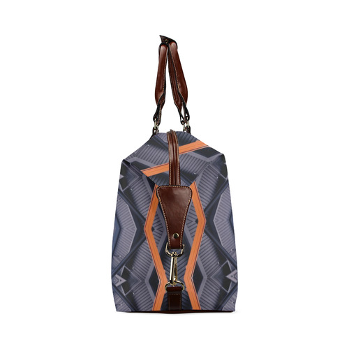 Industrial Blue & Orange Classic Travel Bag (Model 1643)