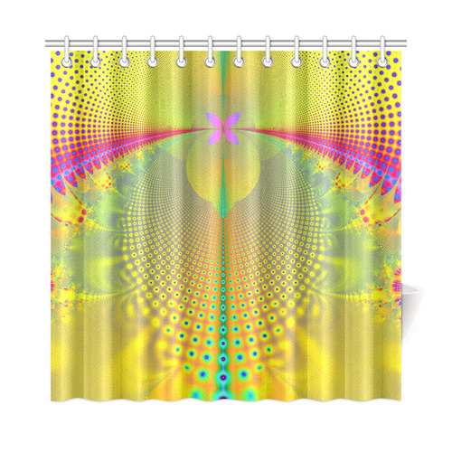 Butterfly in the Sunlight Fractal Abstract Shower Curtain 72"x72"
