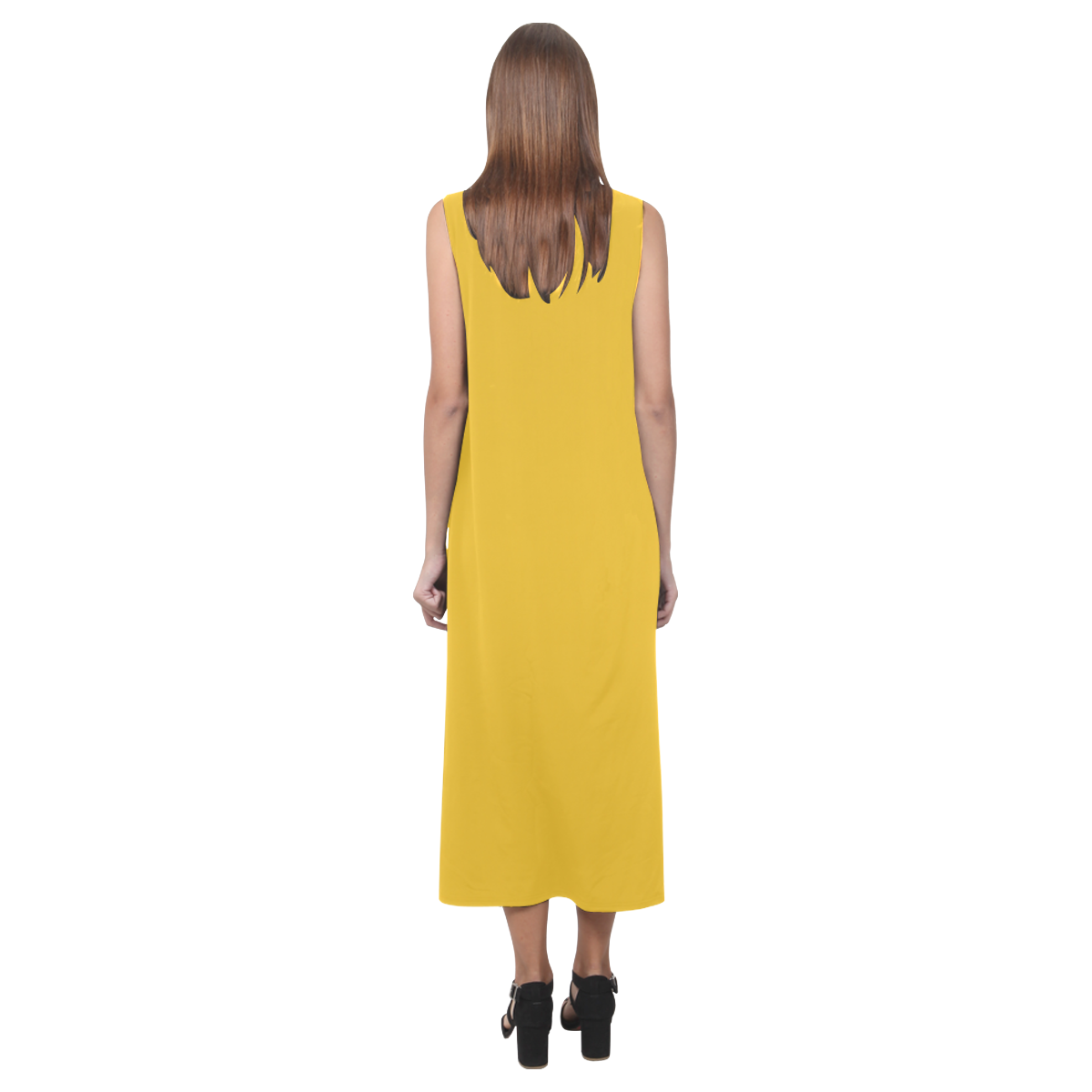 Freesia Phaedra Sleeveless Open Fork Long Dress (Model D08)