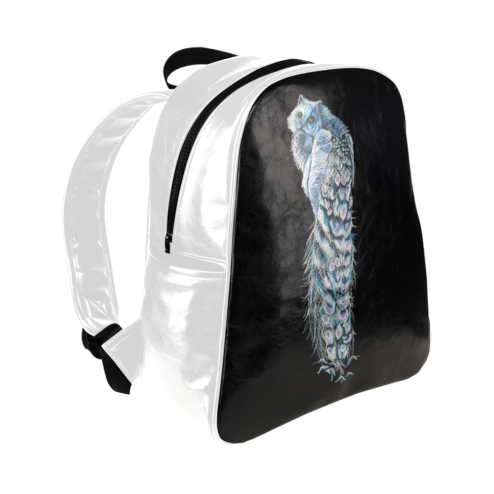 Goddess of Many Eyes 2 multi pockets backpack Multi-Pockets Backpack (Model 1636)
