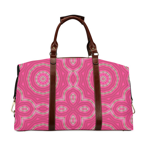 Pink Circles & Ovals Classic Travel Bag (Model 1643)