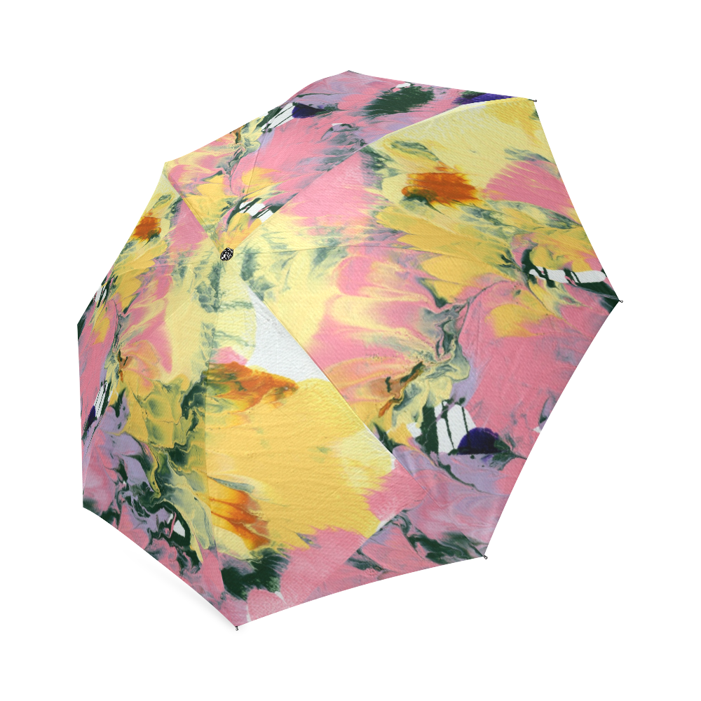 Flowers in Abstract 1 Foldable Umbrella (Model U01)