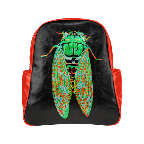 cicada inverted multi pockets backpack Multi-Pockets Backpack (Model 1636)