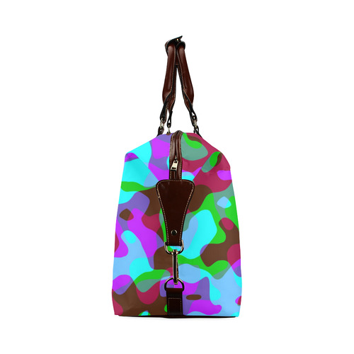Retro Abstract Colorsplash Classic Travel Bag (Model 1643)