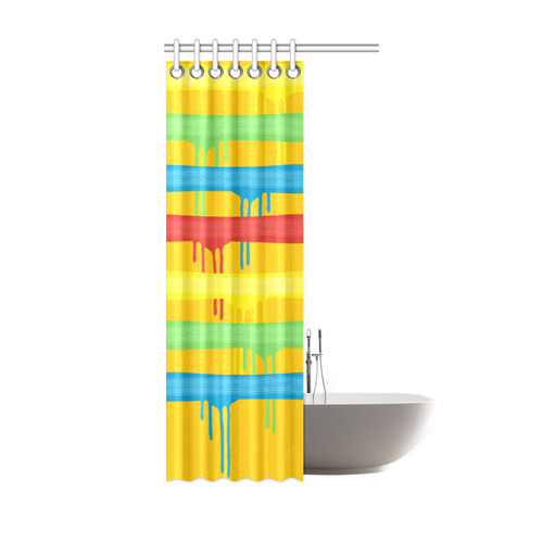 Rainbow Strokes of the Brush Shower Curtain 36"x72"