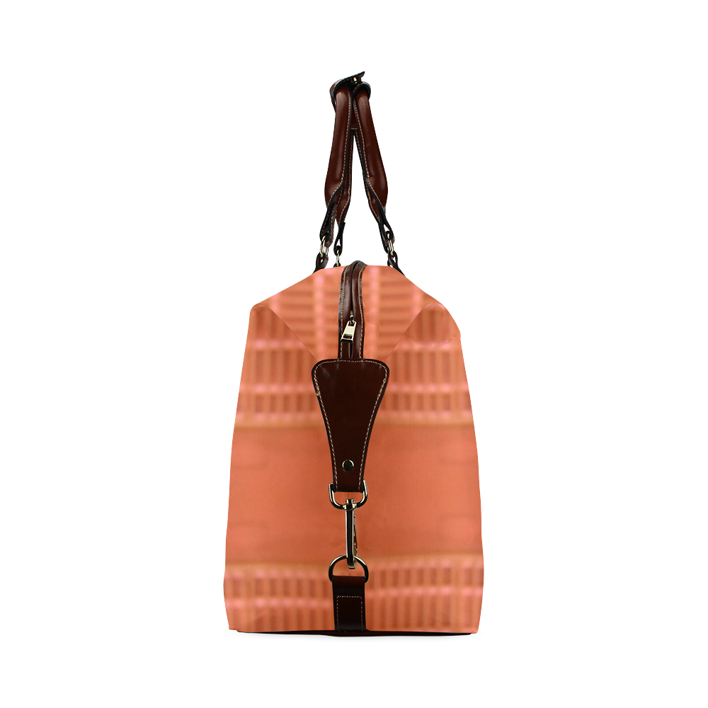 Orange Circle and Blocks Classic Travel Bag (Model 1643)