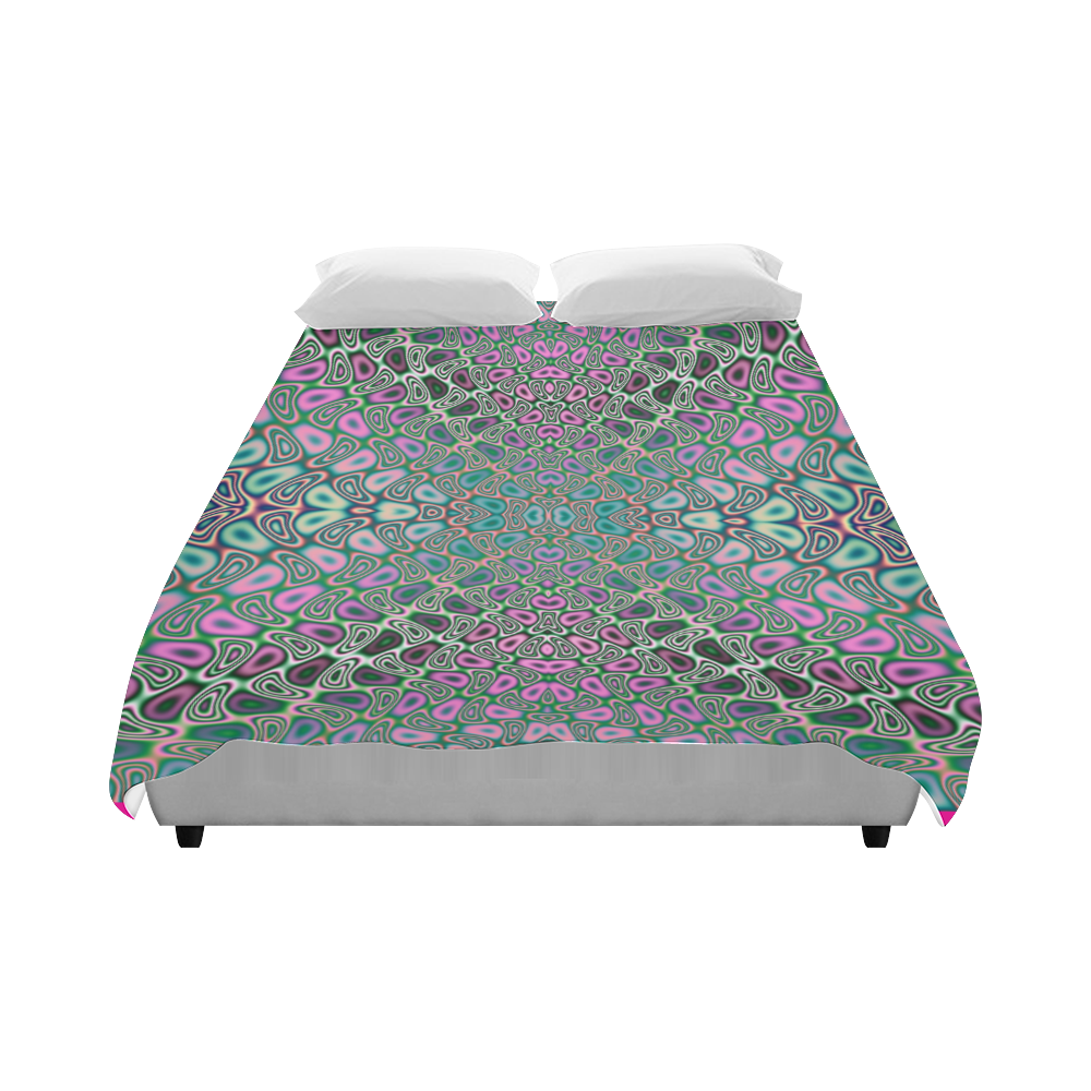 Multicolored Hologram Butterfly Fractal Abstract Duvet Cover 86"x70" ( All-over-print)