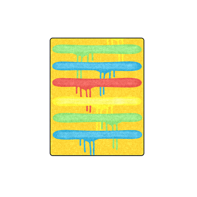 Rainbow Strokes of the Brush Blanket 40"x50"