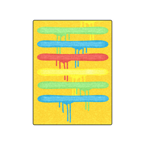 Rainbow Strokes of the Brush Blanket 50"x60"