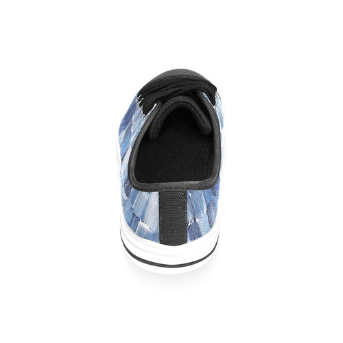 Blue Shingles Men's Classic Canvas Shoes/Large Size (Model 018)