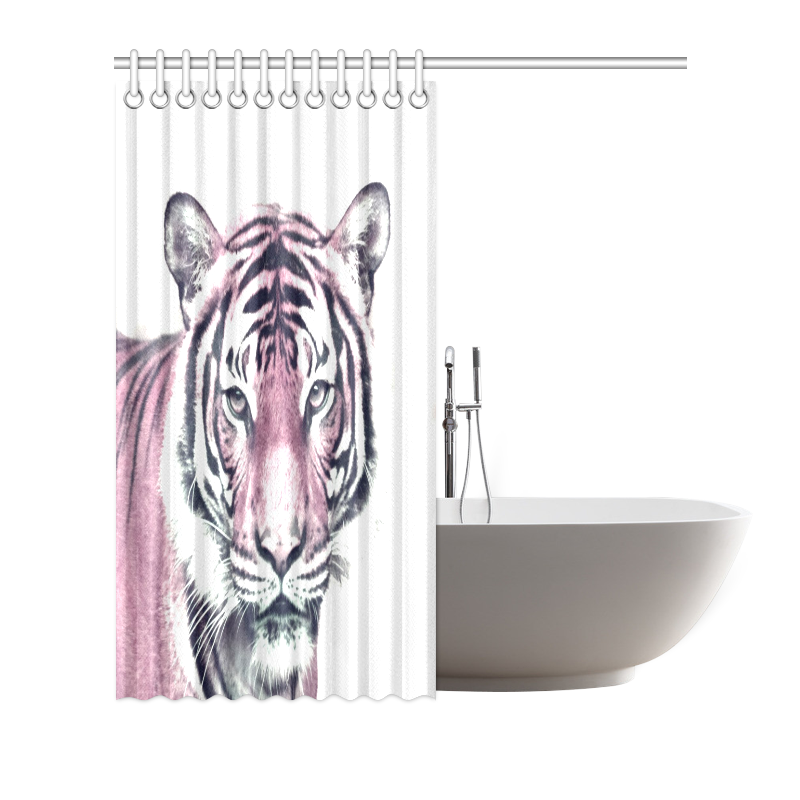 Animal ArtStudio 916D Tiger Shower Curtain 72"x72"