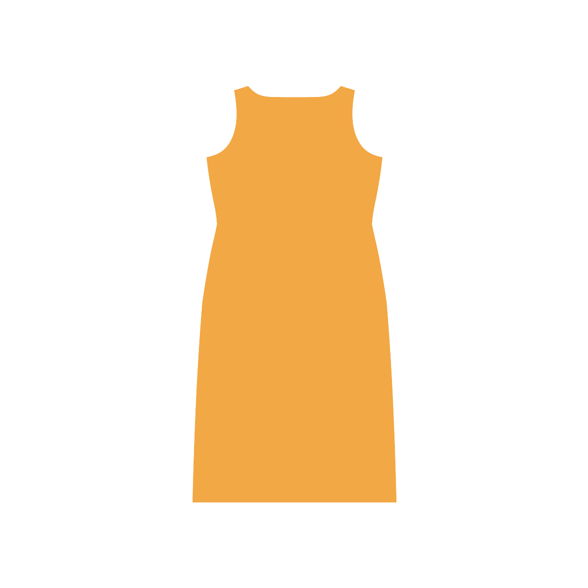 Radiant Yellow Phaedra Sleeveless Open Fork Long Dress (Model D08)