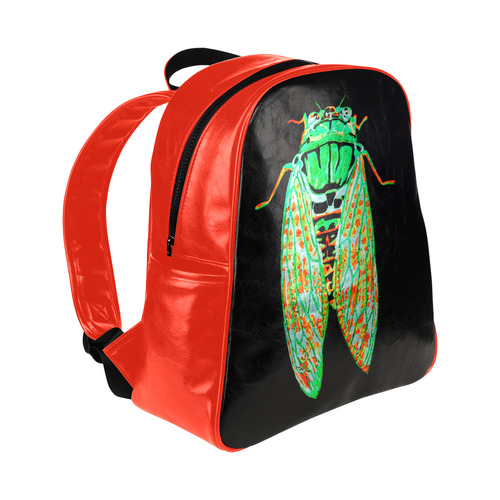 cicada inverted multi pockets backpack Multi-Pockets Backpack (Model 1636)