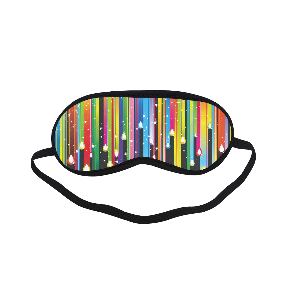 Colorful Stripes and Drops Sleeping Mask
