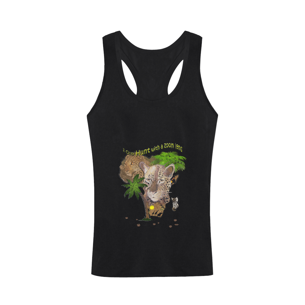 AFRICA by Just Kidding Plus-size Men's I-shaped Tank Top (Model T32)