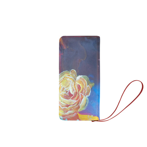 Mad Lucy's Golden Roses Women's Clutch Wallet (Model 1637)