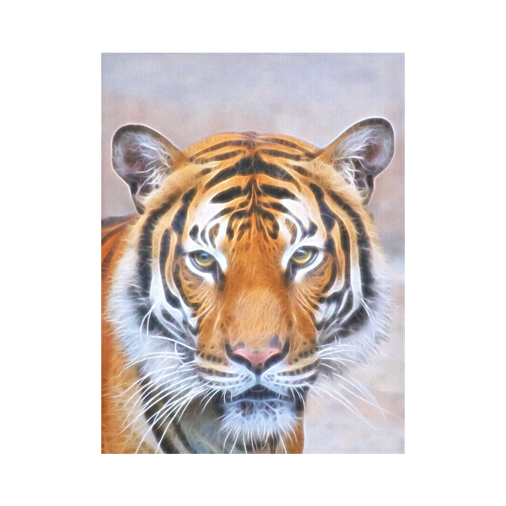 Animal ArtStudio 916 Tiger Cotton Linen Wall Tapestry 60"x 80"